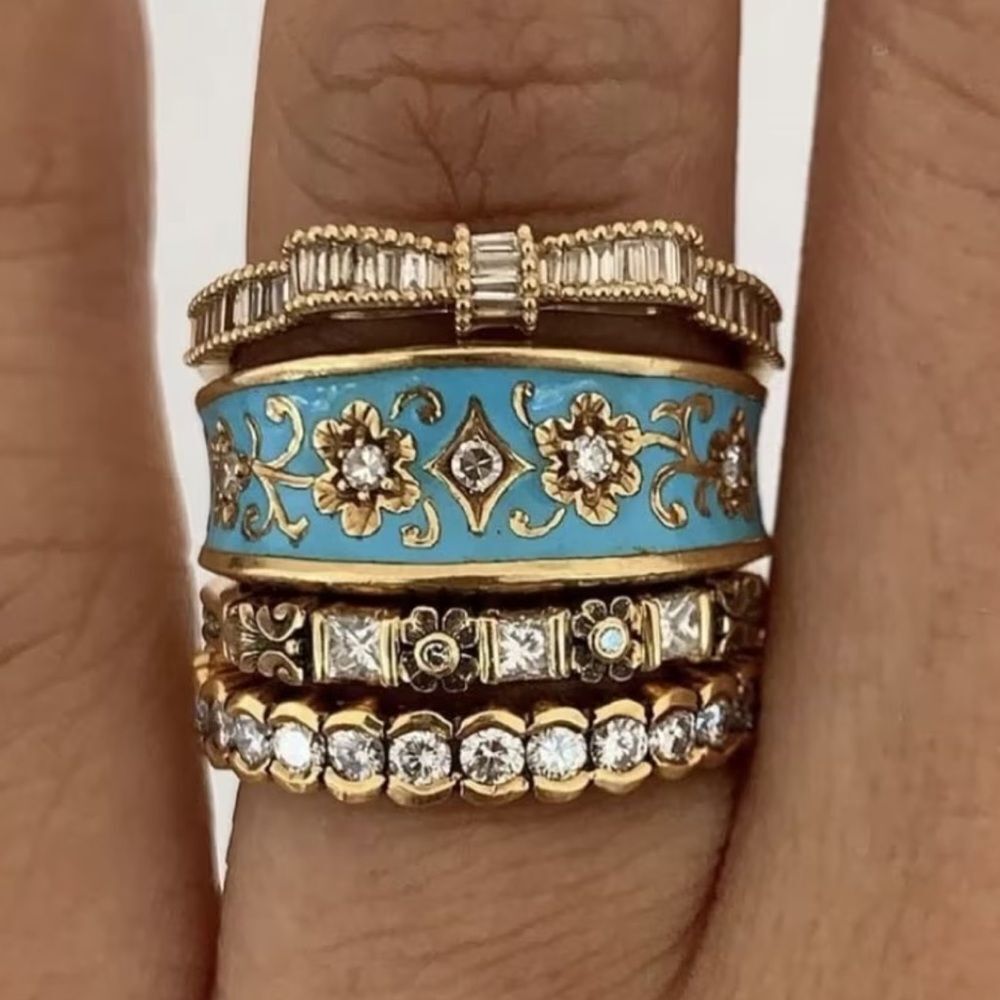 Diamond Bow Ring N1979